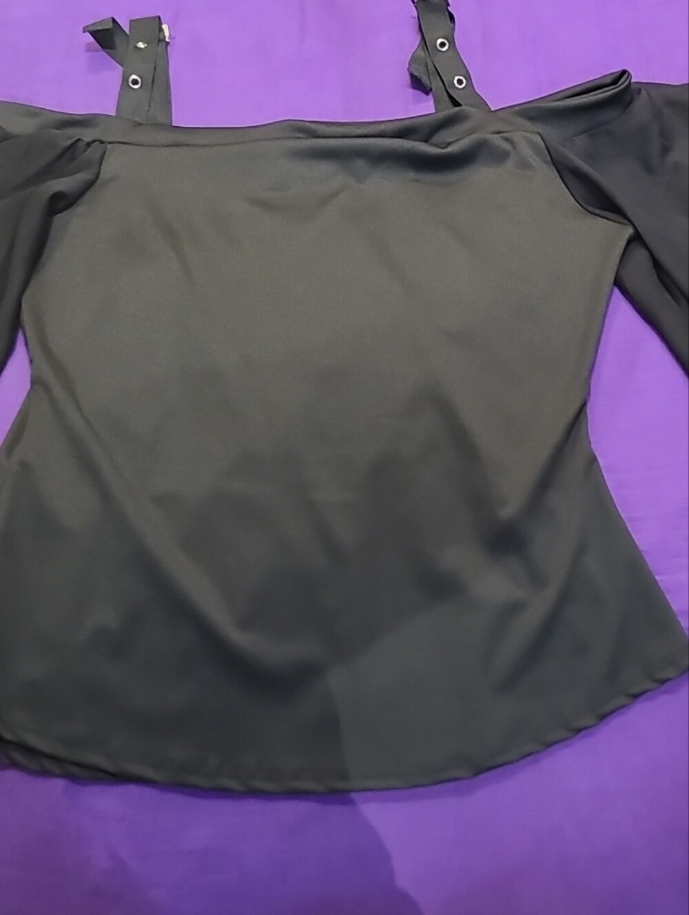 Black Women's Off-Shoulder Skirt Top